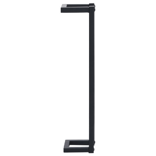 vidaXL Portasciugamani da Terra Nero 12,5x12,5x60cm Ferro
