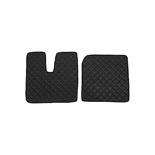 Coppia tappeti in Skeentex - Nero - compatibile per Man TGX (09/07>12/16)