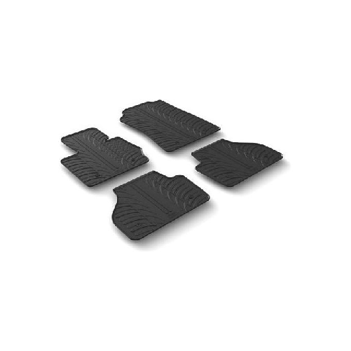Set tappeti su misura in gomma - compatibile per Bmw X4 (F26) (06/14>03/18)