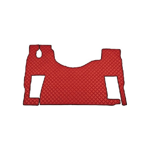Lampa Tappeto unico in similpelle - Rosso - Mercedes Actros MP2 (04-0312-08) no tunnel Tappeto unico in Skeentex - Rosso - compatibile per Mercedes Ac
