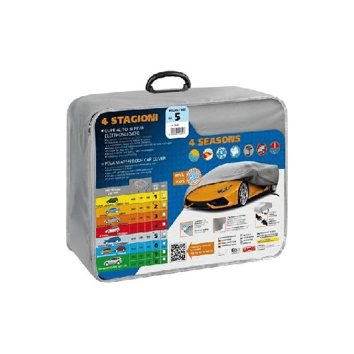 4 Stagioni, copriauto in Peva elettrosaldato - AG-5 - cm 155x185x495