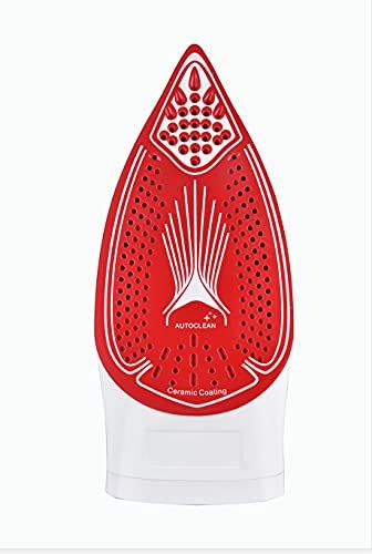 Necchi NCL-668 ferro da stiro Ferro a vapore Piastra in Ceramica 2600 W Nero, Rosso, Bianco