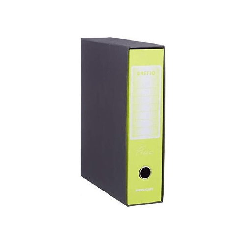 Brefiocart Brefio Fluo raccoglitore ad anelli A4 Nero, Giallo