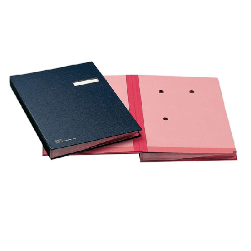 Fraschini LIBRO FIRMA C/PORTAETICHETTA 18 PAGINE 24X34CM BLU 618-D FRASCHINI