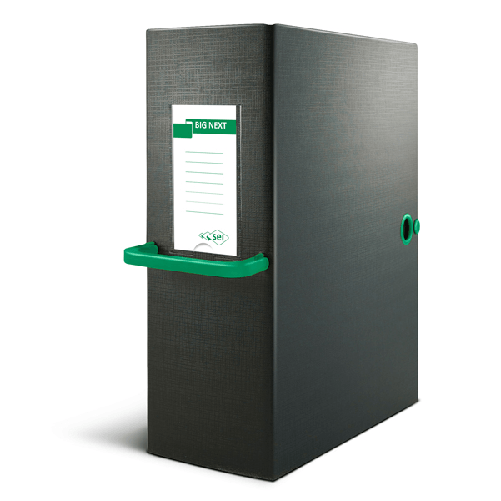 Sei Rota Scatola archivio Big Next 120 nero/verde 25x35cm dorso 12cm