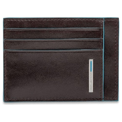 Piquadro Porta Carte di Credito tascabile Blue Square PP2762B2R/MO Piquadro PP2762B2R/MO porta biglietti Blu, Marrone
