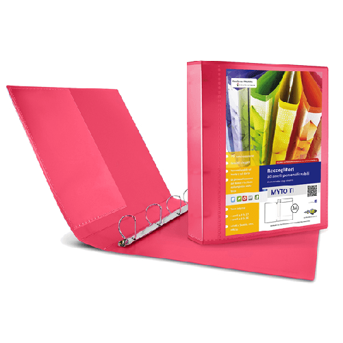 Sei Rota Raccoglitore MYTO TI 17 A4 4D 22x30cm rosso personalizzabile SEI ROTA