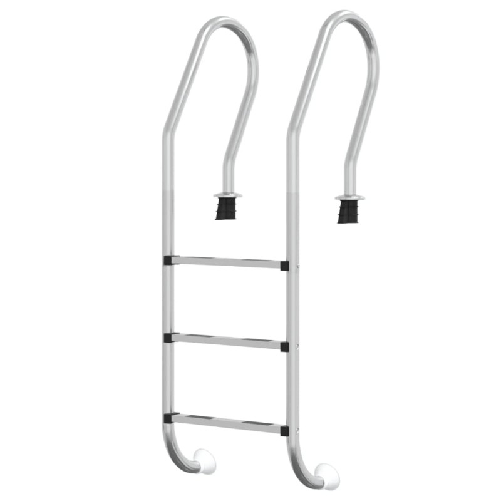 vidaXL Scala per Piscina 54x38x158 cm Acciaio Inox 304