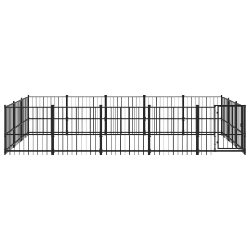 Gabbia per Cani da Esterno in Acciaio 14,11 m²