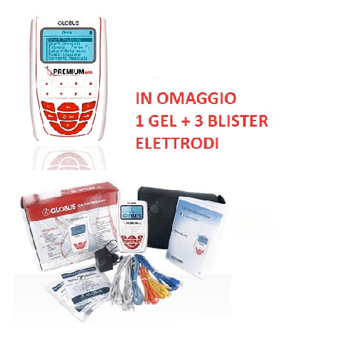 GLOBUS PREMIUM 400 Elettrostimolatore 4 canali 258 programmi + OMAGGI cod G3551