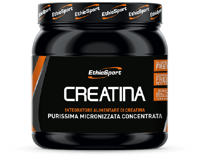 EthicSport CREATINA Barattolo da 300 g creatina Purissima micronizzata concentrata Ethic Sport