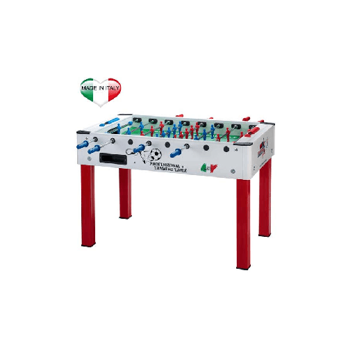 ROBERTO SPORT Professional Training calciobalilla senza gettoniera aste rientranti colore bianco