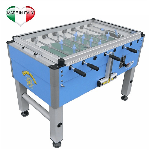 ROBERTO SPORT Summer Cover da esterno con copertura in vetro e gettoniera AZZURO