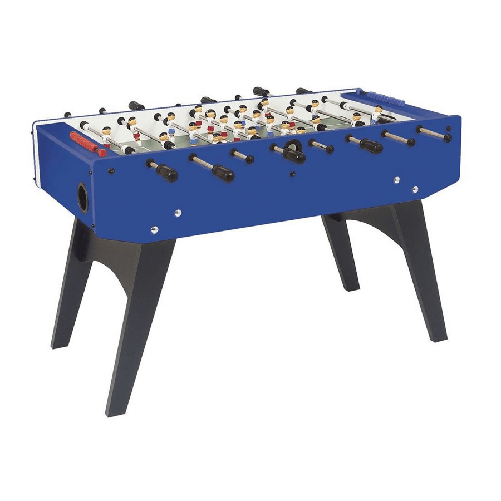 Calcio Balilla F-20 blu GARLANDO calciobalilla aste uscenti gambe pieghevoli art. F20BLULNO
