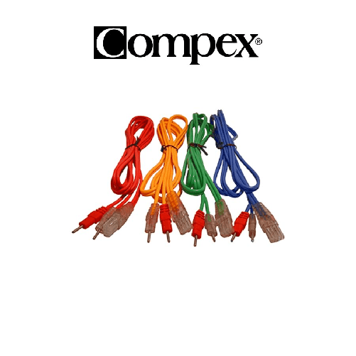 Compex set di 4 cavi a filo 8p pin per SP3 SP400 Top Fitness Thetastim medi art. 681400