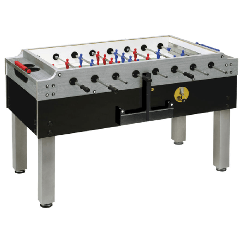 GARLANDO calciobalilla linea bar OLYMPIC silver con aste rientranti e gettoniera