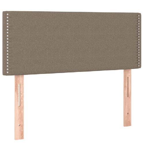 vidaXL Giroletto a Molle con Materasso Tortora 90x190 cm in Tessuto
