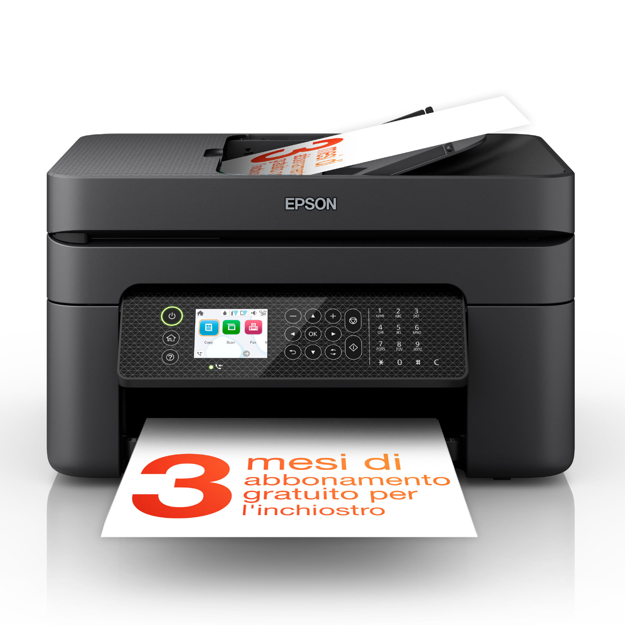 Epson WorkForce WF-2950DWF stampante multifunzione A4 getto d'inchiostro (stampa, scansione, copia), Display LCD 6.1cm
