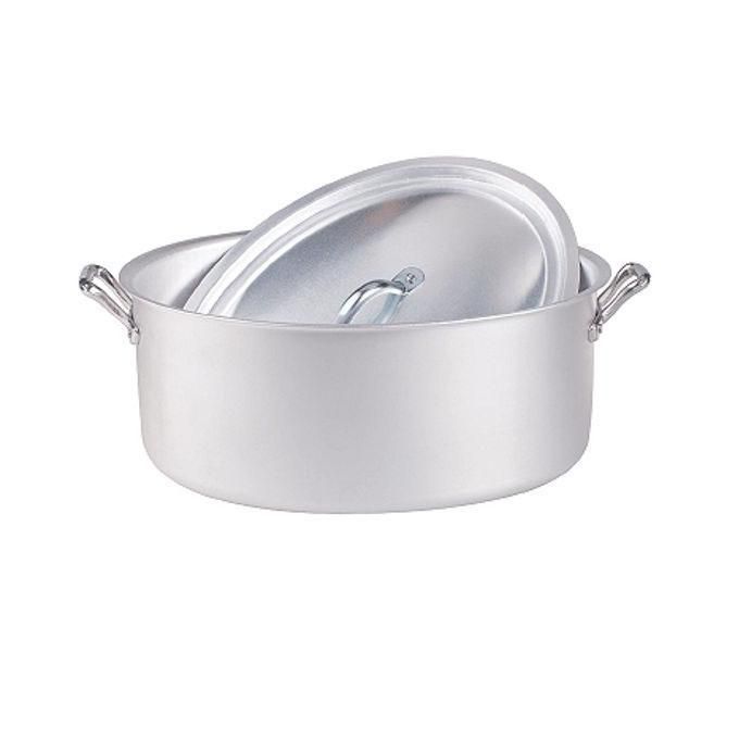Agnelli Casseruola Ovale in Alluminio con Coperchio 32cm