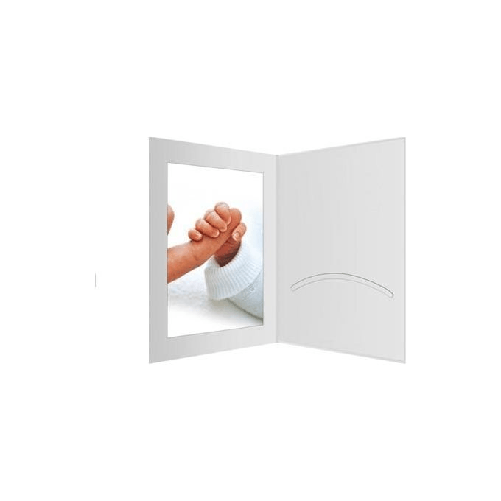 Daiber Cartoncino Portafoto Ritratto con Passepartout 10x15cm Bianco 100 Pezzi Daiber 11021 cornice per quadro Bianco