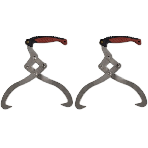 vidaXL Pinze Tenaglie per Tronchi 2 pz con Manico in TPR