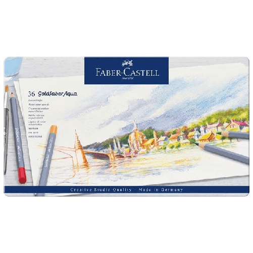 Faber Castell Confezione 36 Matite Aqua Pastello Faber-Castell Goldfaber Aqua Multicolore 36 pz
