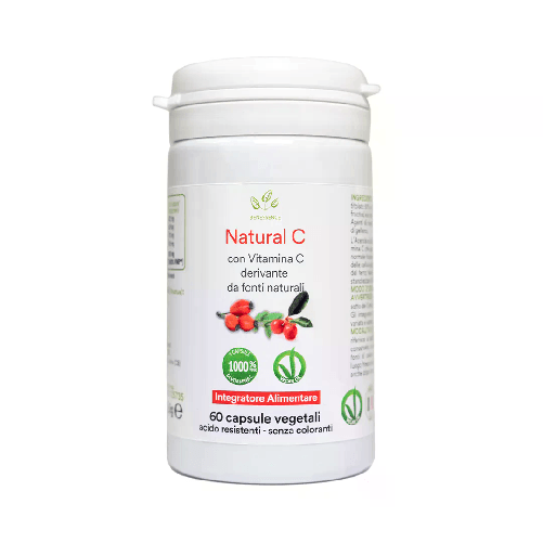 Natural C: capsule con Acerola e Rosa Canina-60 cps