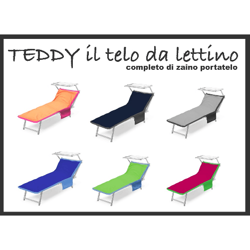 TELO MARE LETTINO TEDDY IN MICROFIBRA CON TASCHE MISURA CM. 80 X 190 GRIGIO