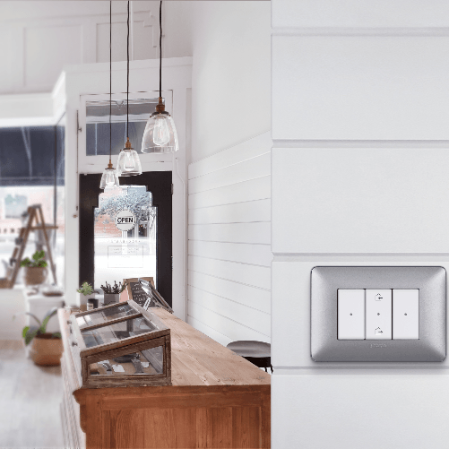 Bticino matix placca 3 posti tecnopolimero bianco am4803bbn