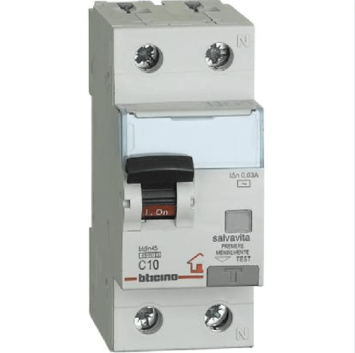 Bticino interruttore magnetotermico differenziale 1 polo + neutro btdin gc8813ac *** ampere 25 ampere, confezione 1