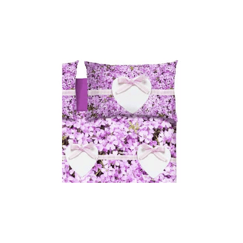 COMPLETO LENZUOLO DIGITALE CUORE ROSA VS 442 LC PINK MATRIMONIALE 2 PIAZZE