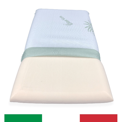GUANCIALE CUSCINO MEMORY FOAM FODERA IN ALOE VERA