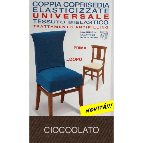 COPRISEDIA ELASTICIZZATO NEW YORK INTERO CIOCCOLATO