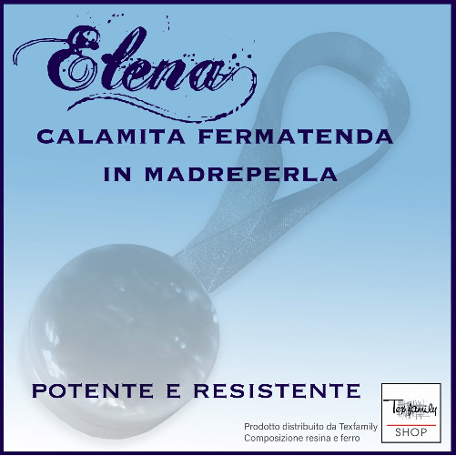 CALAMITA FERMA TENDA ELENA VERDE CALAMITE PER TENDE FERMATENDE MADREPERLA