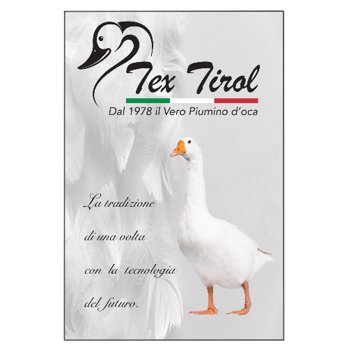PIUMINO tex tirol STELLA ALPINA da LETTINO estivo 100% PIUMINO OCA 100 gsm cm. 100 x 135 leggero