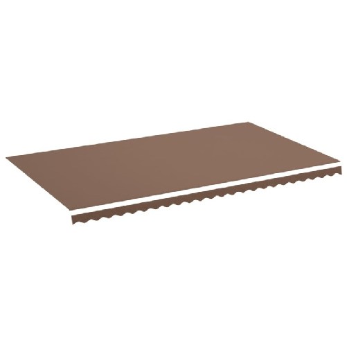 VidaXL Tessuto di Ricambio per Tenda da Sole Marrone 6x3,5 m