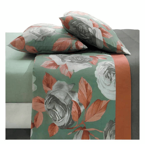 Gabel AFRODITE Completo Lenzuola Matrimoniale Cotone colore essenza