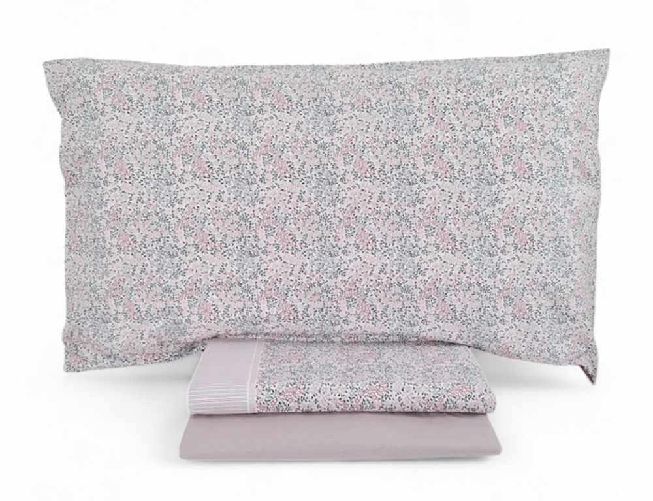 Gabel TECLA Completo Lenzuola Matrimoniale Cotone Rosa Antico