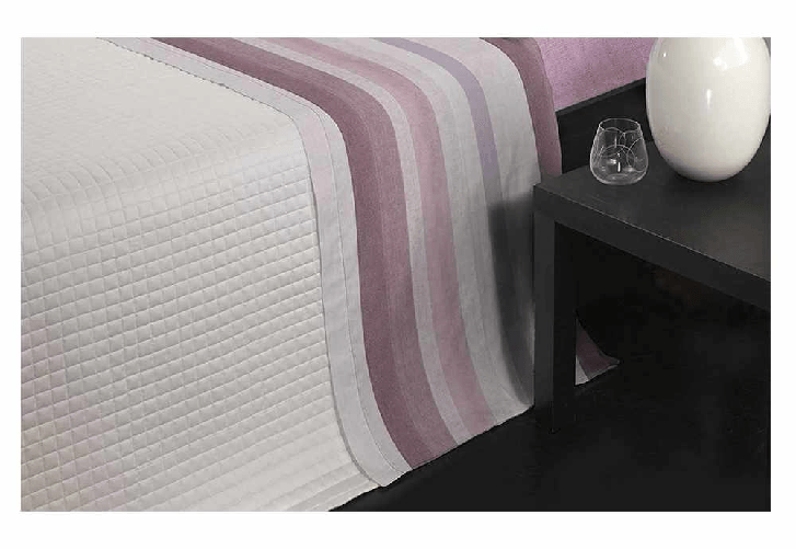 Jolie Cavalieri Elegante Completo Lenzuola Matrimoniale Misura Maxi in Flanella di Cotone TEXTURE Rosa
