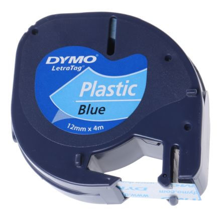 Dymo NASTRO IN PLASTICA DYMO LETRATAG 12MMX4M BLU 912050