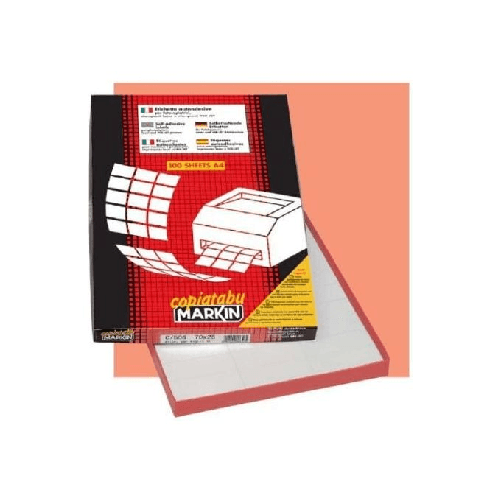 MARKIN Etichetta adesiva C/502 bianca 100fg A4 105x72mm (8et/fg) Markin Markin 210C502 etichetta autoadesiva Bianco 800 pz