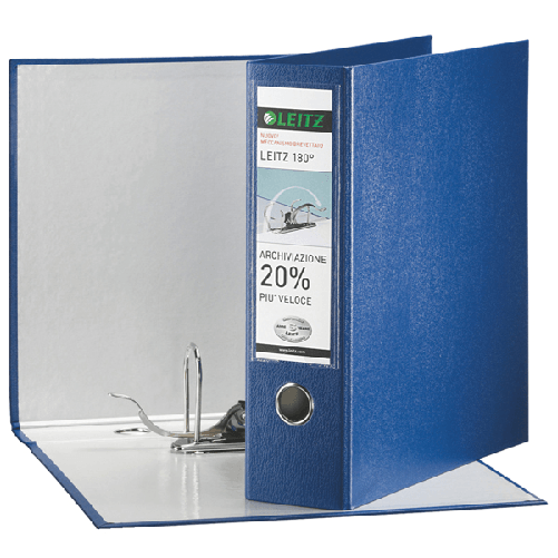 Leitz Registratore in plastica con meccanismo 180° raccoglitore ad anelli Blu