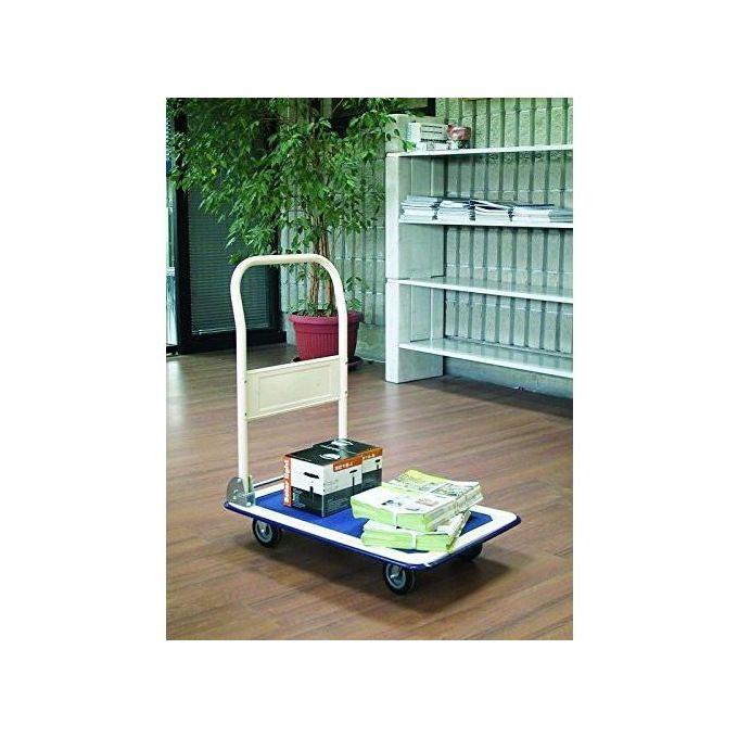 SERENA GROUP Carrello portatutto PZS150 - pieghevole - 74 x 48 x 83 cm - portata massima 150 kg - bianco/blu - Serena Group