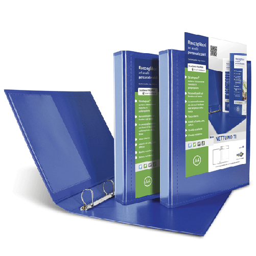 Sei Rota Raccoglitore personalizzabile NETTUNO TI 30 4D A4 22x30cm blu SEI ROTA