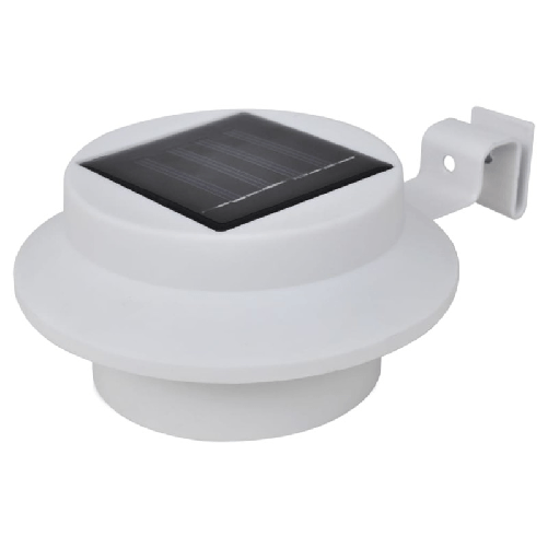 vidaXL Lampade Solari da Esterno per Recinzioni 12 pz LED Bianco