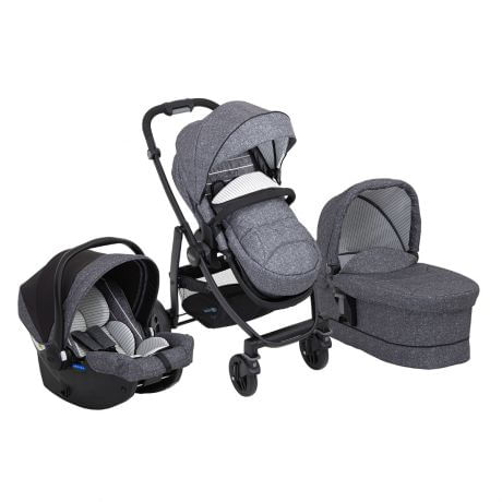 GRACO Trio Evo Completo SUITS ME System 3 in 1 Carrozzina, Passeggino, Ovetto Graco Evo Trio Passeggino classico 1 seduta(e) Grigio