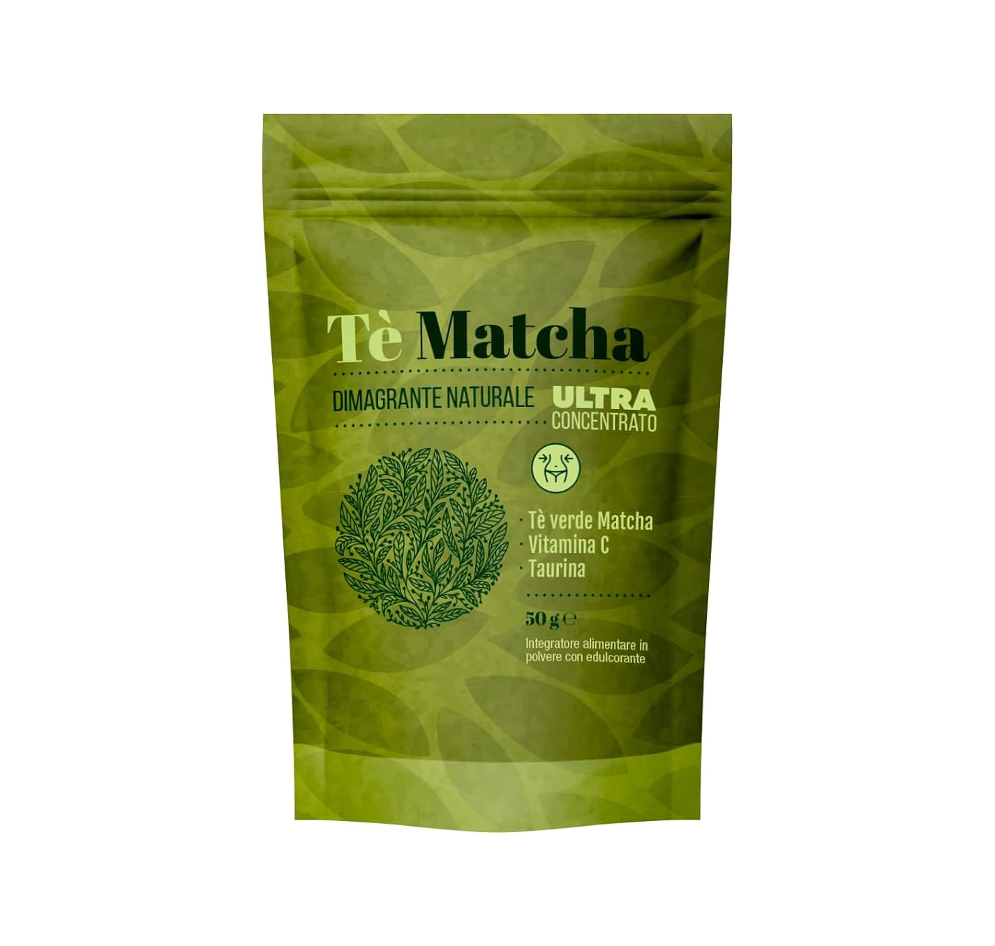 Tè Verde in Polvere con Taurina e Vitamina C - Tè Matcha – Antiossidante Naturale, Energizzante e Supporto Metabolico | 100% Puro 100gr - AlohaLabs