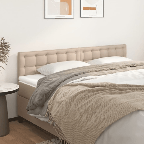 vidaXL Testiere 2 pz Cappuccino 80x5x78/88 cm in Similpelle