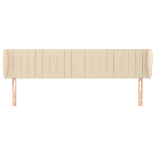 Testiera ad Orecchio Crema 203x23x78/88 cm in Tessuto