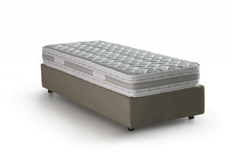 Talamo Italia Letto singolo Dzovk, Letto contenitore con rivestimento in ecopelle